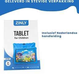 ZINLY® Kindertablet XL - Tablet - 10 inch - 5000 mAh batterij - Android 10.0 - Langdurig gebruik - Kids Proof - Kinder tablet voor kinderen vanaf 3 jaar - Incl beschermhoes & Ouderlijk Toezicht App - Blauw — thumbnail 11