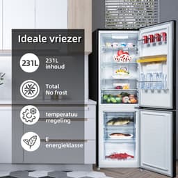CHiQ FBM228NE4DE - Koel-vriescombinatie - 231 Liter - No Frost - 3D Multi-Air Flow - Waterdispenser - Supervriezen - 12 jaar garantie op compressor — thumbnail 4