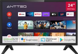 ANTTEQ AG24F1DCU - Android TV 24 inch (61 cm)Smart TV - met Google Assistant, Chromecast, Netflix, Prime Video, Google Play Store,Disney+, Wi-Fi, Triple Tuner, Android TV 11 — thumbnail 1