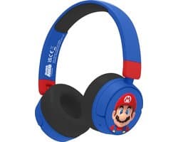 Super Mario - draadloze kinderkoptelefoon - volumebegrenzing - lange batterijduur - microfoon - opvouwbaar - bluetooth