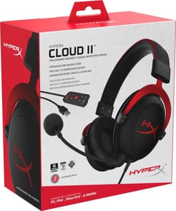 HyperX Cloud II - Bedrade Gaming Headset - Geschikt voor PC/PS5/PS4/Switch - Rood — thumbnail 8