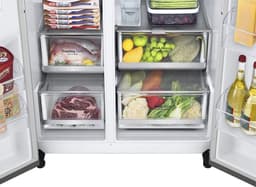 LG GSJV91BSAE Amerikaanse koelkast met Door-in-Door™ - 635L inhoud - DoorCooling+™ - Water- en ijsdispenser met UVnano™ - Total No Frost - Inverter Linear Compressor — thumbnail 7