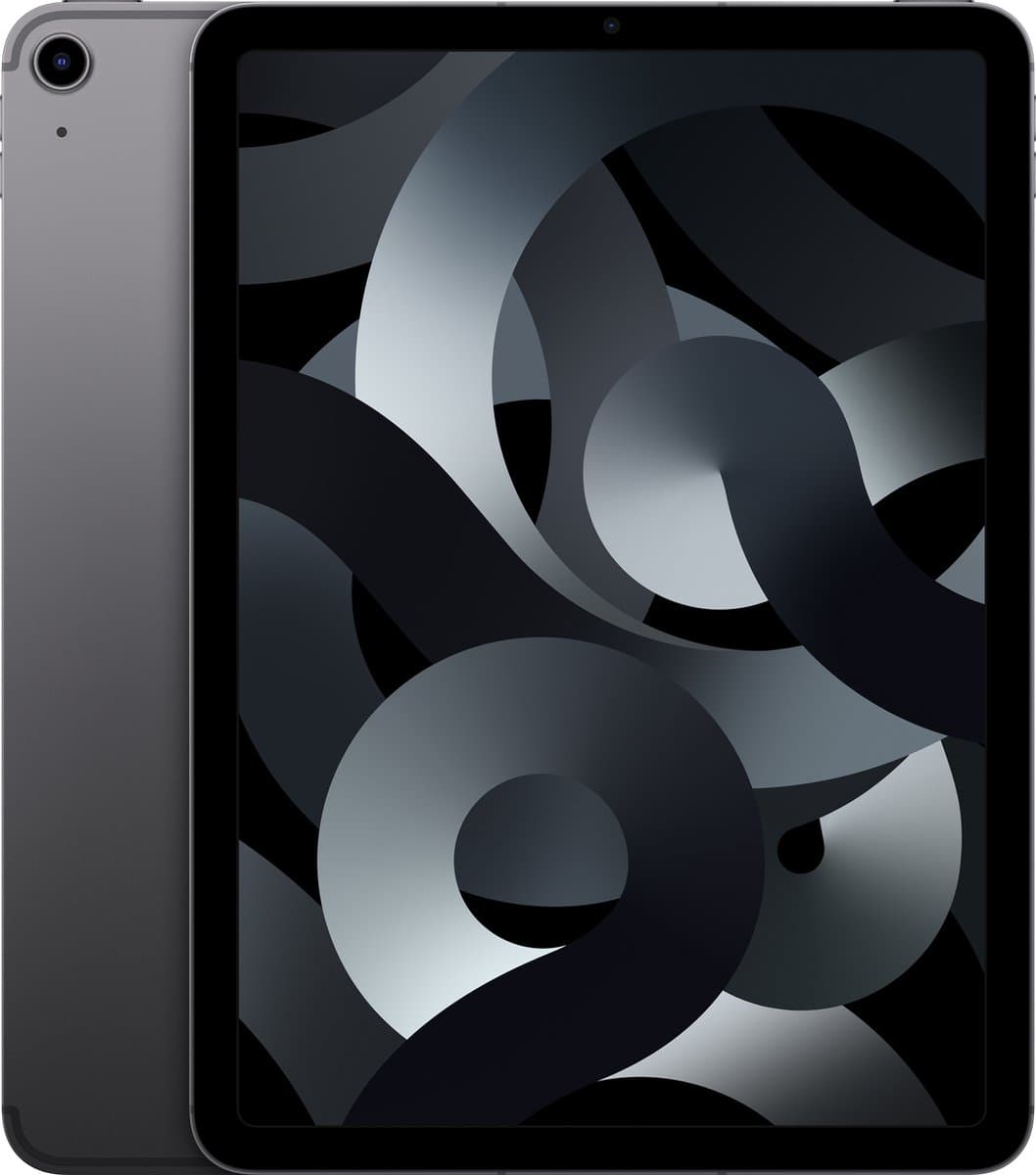 Apple iPad Air (2022) - 10.9 inch - WiFi + 5G - 64GB - Spacegrijs - 5e generatie — afbeelding 1