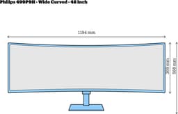 Philips 499P9H - UltraWide Dual QHD Curved - USB-C - VA Monitor - 49 inch — thumbnail 6