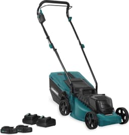 VONROC Accu Grasmaaier – 40V – 33 cm maaibreedte – Brushless motor - Vijf instelbare maai-hoogtes: 30/40/50/60/70 mm - Incl. 30L Opvangbak - Incl. 2x 2.0Ah Accu en 2x Snellader — thumbnail 1