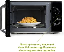 DOMO DO2520 - Solo Magnetron - Microgolfoven Solo - Zwart - 20L - 800W — thumbnail 3