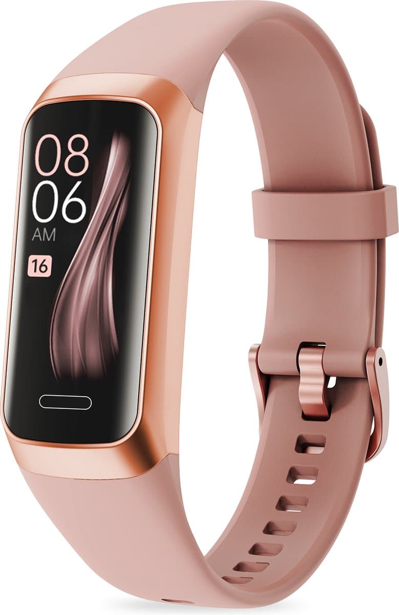 FITAGE Stappenteller - Activity Tracker - Stappenteller Horloge - Smartwatch - Dames en Heren - Roze — afbeelding 1