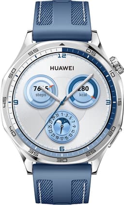 HUAWEI WATCH GT5 46mm Blauw Geweven Horlogeband - Verbeterd 24/7 gezondheidsbeheer - Tot 2 weken batterijduur - Compatibel met iOS & Android — thumbnail 1