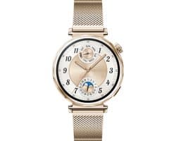 HUAWEI WATCH GT5 41mm Milanees Goudkleurig Horlogeband - Verbeterd 24/7 gezondheidsbeheer - Tot 2 weken batterijduur - Compatibel met iOS & Android