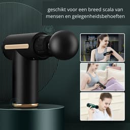 Massage Gun - Professioneel Massage Apparaat - Mini Massage Pistool - Inclusief 4 Opzetstukken — thumbnail 3