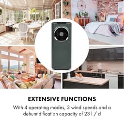 Klarstein mobiele airconditioner met luchtafvoerslang, 5-in-1 airconditioner, ventilator, luchtontvochtiger, luchtreiniger & nachtmodus, app-bediening, kleine & draagbare airconditioner voor thuis & op kantoor, 12000 BTU,4 kW voor 56 m² 50 dB — thumbnail 21
