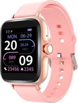 Denver Smartwatch Dames & Heren - Android & iOS - Volledige Belfunctie - Sporthorloge - Hartslagmeter - Stappenteller - Slaapmonitor - Social Media Activiteit - SWC156 - Roze — thumbnail 6