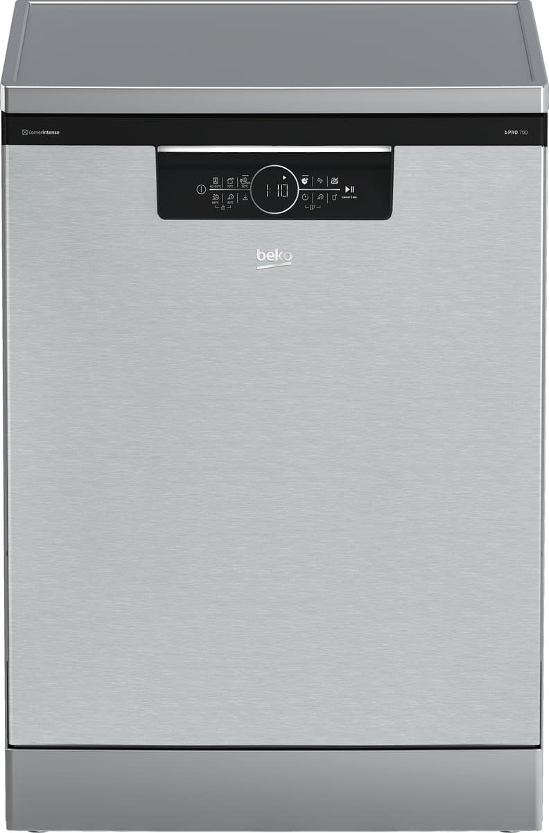 Beko BDFN36560XC, Vrijstaand, Volledige grootte (60 cm), Grijs, Zwart, Touch, LED — afbeelding 1