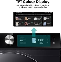 Hisense 7S Serie WF7S1247BB - Wasmachine met Energielabel A -20% - 12kg - TFT display - Auto dosing - 70dB (A) - Steam Wash -1400 toeren - Power Wash 49' - Connectlife — thumbnail 17