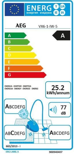 AEG VX6-1-IW-5 3,5 l Cilinderstofzuiger Droog 700 W Stofzak — thumbnail 2