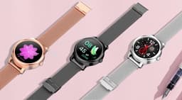 Belesy® SMART - Smartwatch Dames - Smartwatch Heren - Horloge - Stappenteller - 1.3 inch - Kleurenscherm - Full Touch - Bluetooth Bellen - Roségoud - Staal - Moederdag — thumbnail 18