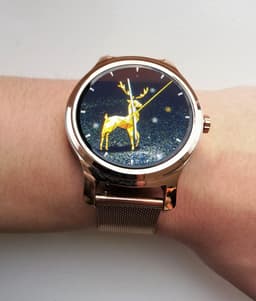 Belesy® SMART - Smartwatch Dames - Smartwatch Heren - Horloge - Stappenteller - 1.3 inch - Kleurenscherm - Full Touch - Bluetooth Bellen - Roségoud - Staal - Moederdag — thumbnail 12