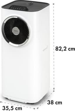 Klarstein mobiele airconditioner met luchtafvoerslang, 5-in-1 airconditioner, ventilator, luchtontvochtiger, luchtreiniger & nachtmodus, app-bediening, kleine & draagbare airconditioner voor thuis & op kantoor, 12000 BTU,4 kW voor 59 m² 50 dB — thumbnail 3