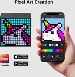 Divoom™ - Timebox Evo - Pixelart Bluetooth Speaker - Zwart Wekker — thumbnail 3