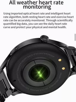 Smartwatch Rankos AK37 - sporthorloge zilver staal bandje - Fitness - Stappenteller - Hartslag - Slaapmonitor - Bluetooth bellen-Bel/message herinnering - Camera Bediening-IP67 Waterbestendig - Met APP-Weer informatie -Stopwatch - Muziek — thumbnail 15
