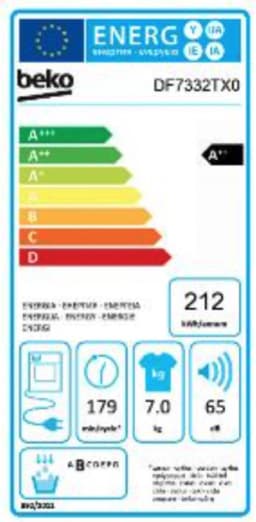 Beko DF7332TX0 - Warmtepompdroger - Wit — thumbnail 2