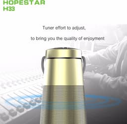 HOPESTAR H33  Zwart draagbare draadloze Bluetooth-luidspreker FM-zender Powerbank — thumbnail 7