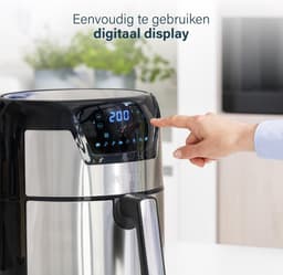 Princess Digitale Airfryer XXL 182026 - Heteluchtfriteuse - 4.5 liter - 8 voorgeprogrammeerde programma's - 1500 W - RVS — thumbnail 7