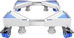 Wasmachine Verhoger - Meubelroller - Verhoger Wasmachine - Wasmachine Sokkel - Verstelbaar - Wieltjes — thumbnail 1