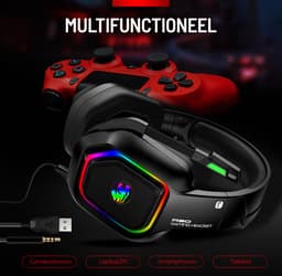 Gaming Headset met Microfoon - Headset PS4, PS5, Xbox One, Xbox Series en PC - Virtueel 7.1 Surround Sound — thumbnail 2
