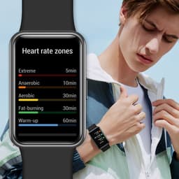 Huawei Watch Fit New - Smartwatch dames - 14 dagen batterijduur - Pomelo Red — thumbnail 4