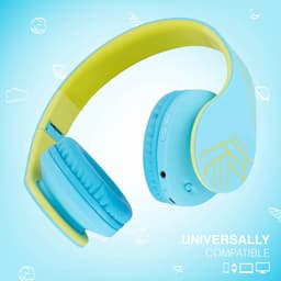 PowerLocus P2 draadloze Over-Ear Koptelefoon Inklapbaar koptelefoon voor kinderen - veilig volume van 85 dB- Bluetooth Hoofdtelefoon - Met microfoon — thumbnail 11