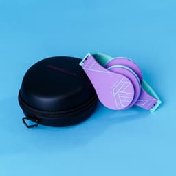 PowerLocus P1 Kids Kinder Koptelefoon Draadloos - Koptelefoon voor kinderen - Veilig volume van 85 dB - Bluetooth Hoofdtelefoon - Met microfoon - incl. Premium Case - Paars/Groen — thumbnail 6