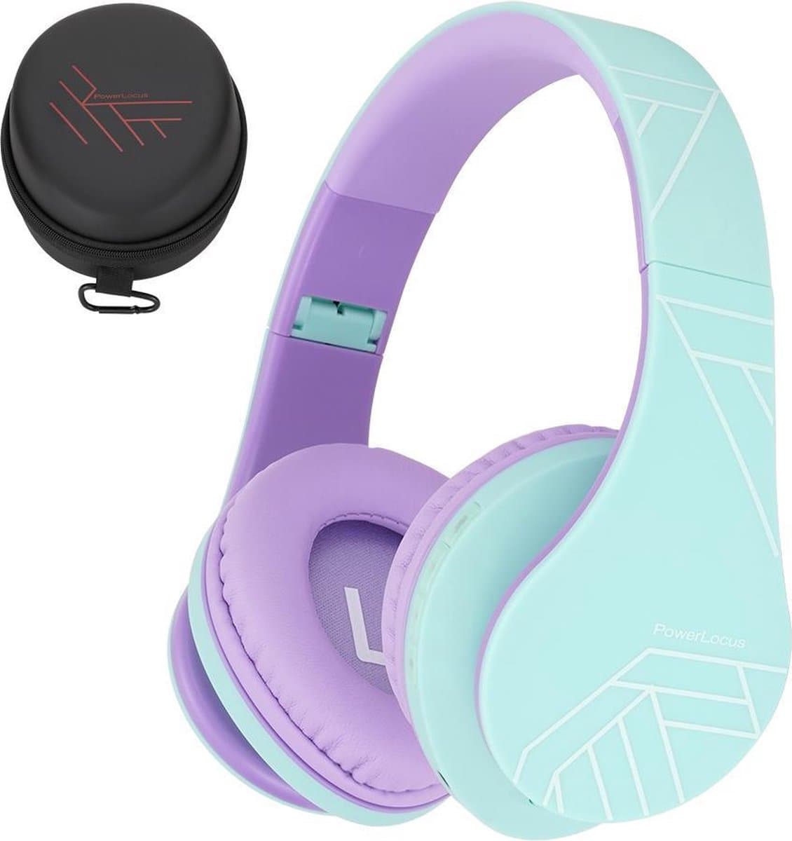 PowerLocus P2 draadloze Over-Ear Koptelefoon Inklapbaar koptelefoon voor kinderen - veilig volume van 85 dB - Bluetooth Hoofdtelefoon - Met microfoon — afbeelding 1