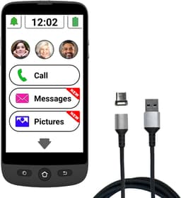 Swissvoice S510M Senioren Smartphone Simlockvrij - 4G+ - SOS knop achterop het toestel - Android 12 - Whatsapp — thumbnail 1