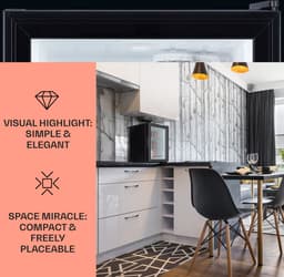 Brooklyn 42 mini-koelkast glazen deur led verlichting — thumbnail 3