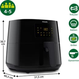 Philips Essential 3000 Series Airfryer XL - HD9270/93 - 6.2L - Tot 5 Personen - Met bakvorm — thumbnail 11