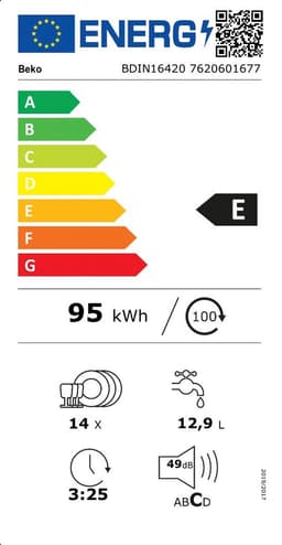 Beko - BDIN16420 - Inbouw vaatwasser - 14 couverts — thumbnail 7