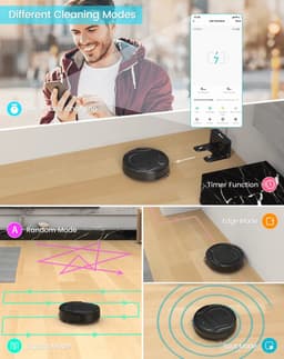 Lefant Robot Stofzuiger M210 M210 Pro - Huishoudelijke Apparaten Wifi App Alexa Controle Sweep Dweil - Huisdier Haar Vloertapijt — thumbnail 8