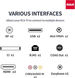 RCA RAQ50UN1 50 inch 4K QLED Smart TV – Android TV – Dolby Audio – Google Assistant – Chromecast – HDR – WiFi & Bluetooth – 127 cm – Randloos Design — thumbnail 6
