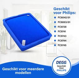 DEGG® - Filter geschikt voor Philips - FC6042 - Power pro expert series - Alternatief voor het origineel FC6042/01 en FC8003/01 - Wasbaar - Duurzaam - Premium Kwaliteit — thumbnail 7