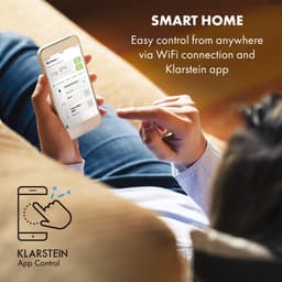 Klarstein mobiele airconditioner met luchtafvoerslang, 5-in-1 airconditioner, ventilator, luchtontvochtiger, luchtreiniger & nachtmodus, app-bediening, kleine & draagbare airconditioner voor thuis & op kantoor, 12000 BTU,4 kW voor 59 m² 50 dB — thumbnail 25