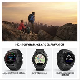 Garmin Epix Pro 51mm - Smartwatch – Sporthorloge - AMOLED-Scherm - 31 dagen batterij - 40+ Sport-apps – Muziek - Garmin Pay - Ingebouwde zaklamp - Zwart — thumbnail 3