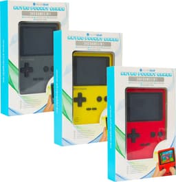 Silvergear Retro Game Console met 240 Arcade Games - Geen Internet Nodig - Spelcomputer voor Kinderen - Gaming Computer - Game Console Handheld - Vakantie Speelgoed - Reizen - Cadeau voor Jongens en Meisjes - 6, 7, 8, 9, 10, 11, 12+ Jaar - Geel — thumbnail 2