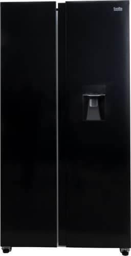 Bella BSBS-455.1WBE - Amerikaanse koelkast - Waterdispenser - Display - Zwart — thumbnail 1
