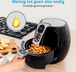 MEDION friteuse, ca. 1500 watt, digitaal bedieningspaneel, totale inhoud 4 liter, olievrij frituren, 30 min timer, oververhittingsbeveiliging, MD17320 zwart — thumbnail 6