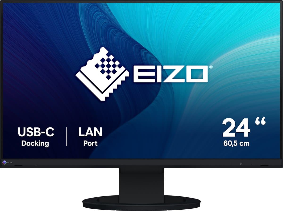EIZO FlexScan EV2490-BK computer monitor 60,5 cm (23.8) 1920 x 1080 Pixels Full HD LED Zwart — afbeelding 1