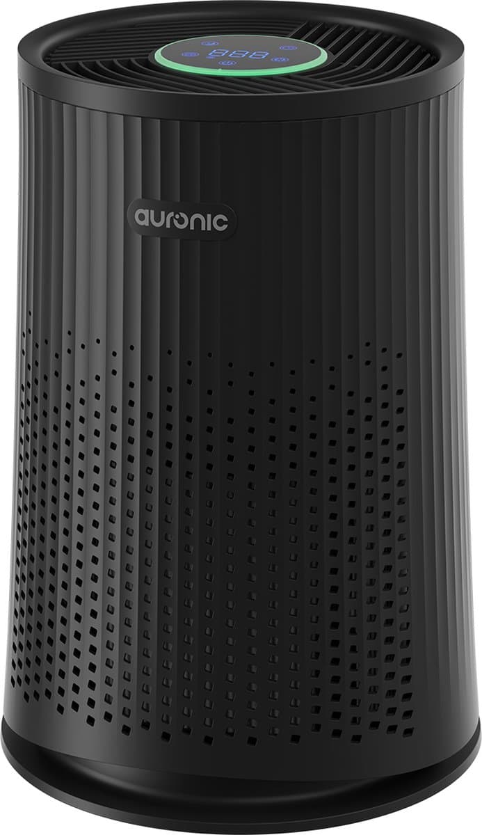 Auronic Luchtreiniger Compact Pro met HEPA 13 Filter, Ionisator en Koolstoffilter - Ruimtes tot 30m² - CADR-waarde van 150m³/u - Air Purifier met Aromatherapie - Zwart — afbeelding 1