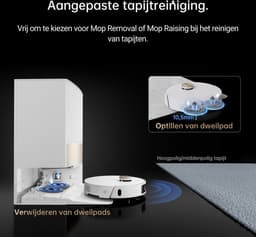 Dreame L20 Ultra - Robotstofzuiger met Dweilfunctie - Dubbele reiniging - Navigatie in het donker - AI object herkenning - Geschikt voor huisdierharen — thumbnail 13