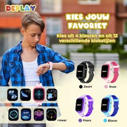 DEPLAY 4G KidsWatch Hero - GPS Horloge Kind - Smartwatch Kinderen - Kinderhorloge - Smartwatch Kind - Kinder Smartwatch - Roze — thumbnail 7