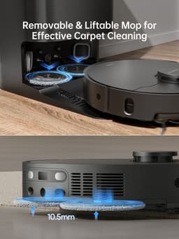Dreame X40 Ultra Complete - Robotstofzuiger met dweilfunctie - Geschikt voor huisdierharen - Complete accessoires kit - Zwart — thumbnail 17